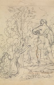 Studie av en kvinne som ber om at hennes fangede barn skal komme tilbake av Robert Smirke
