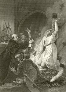 Erkebiskop Cranmers martyrium av Robert Smirke