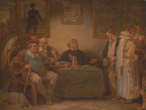 Menneskets syv aldre: Rettferdigheten, 'Som du liker det,' II, vii av Robert Smirke