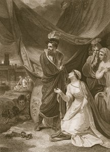 The Surrender of Calais, gravert av A. Smith, illustrasjon fra David Humes 