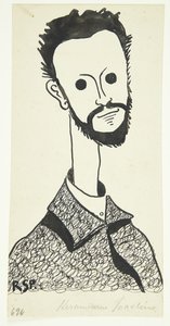 Portrett av maleren og keramikeren Chr. Joachim (1870-1943) av Robert Storm Petersen