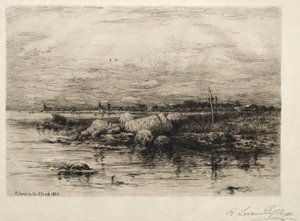 Munningen av Apponaganasett-elven av Robert Swain Gifford