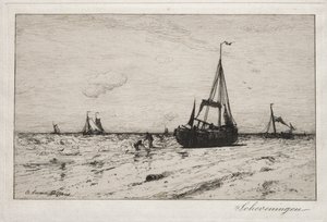 Scheveningen. av Robert Swain Gifford