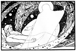 Tegning til Jobs bok, 1913. av Robert Traill Rose