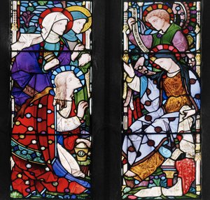 Woman of the Bible, ca. 1866 (farget glass)