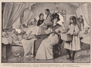 St. Patrick's Day med de sårede fra fronten, på sykehuset i Pietermaritzburg