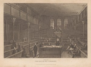 Interiør i Underhuset av Robert Wallis