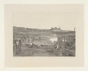 Lancaster fra Aqueduct Bridge av Robert Wallis