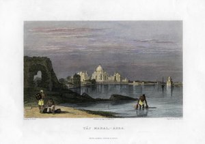 Taj Mahal, Agra, India, 1800-tallet