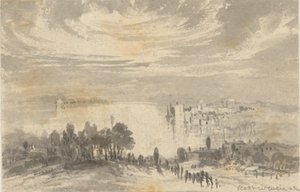 Landskap - By på en bukt av Robert Walter Weir
