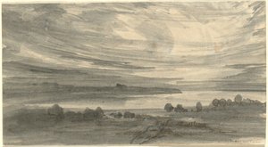 Landskap med innsjø av Robert Walter Weir