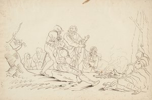 Scene etter Salvator Rosa av Robert Walter Weir