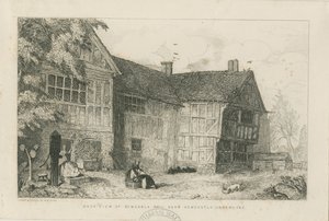 Dimsdale Old Hall: etsning, nd [?c 1870]