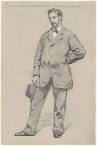 Stående mann av Robert William Vonnoh