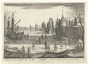Vinter Hyems (tittel på objekt) The Four Seasons in Seascapes (serietittel) av Robert de Baudous