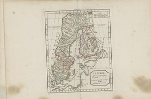 Illustrasjon hentet fra boken Nytt bærbart atlas beregnet hovedsakelig for undervisning av unge mennesker i henhold til Modern Geography of the late Abbé Delacroix av Vaugondy, Robert de og utgitt av Chez Lamarche (Paris, 1795) av Robert de Vaugondy