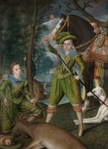 Henry Frederick, Prince of Wales, med Sir John Harington i jaktfeltet