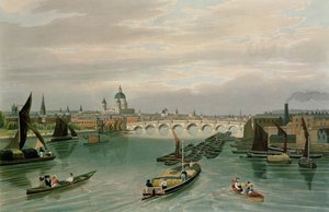 Utsikt over Blackfriars Bridge og St. Paul