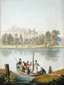 Eton College, og Ferry over Themsen, fra 