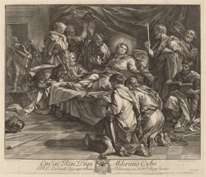Jomfruens død av Robert van Audenaerd after Carlo Maratta