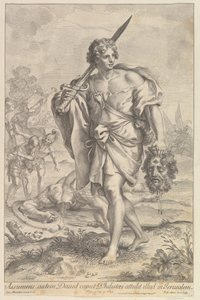 David med hodet til Goliat, 1680-1743.