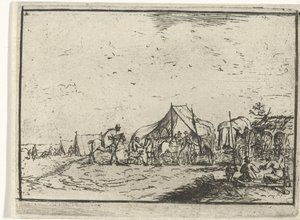 leir Landskap med leirer (serietittel) av Robert van den Hoecke