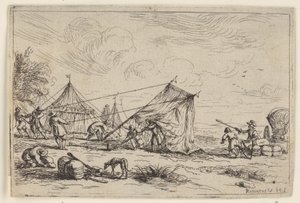 Setter opp et telt Ulike leire (serietittel) av Robert van den Hoecke