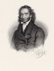 Portrett av Niccolò Paganini 1782-1840, 1830. av Roberto Focosi