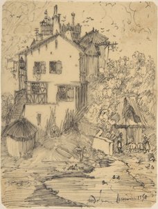 Et rustikt landsted av Rodolphe Bresdin