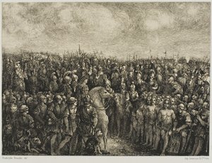 Cæsar og hans fanger av Rodolphe Bresdin