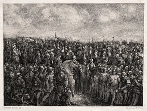 Cæsar og hans fanger av Rodolphe Bresdin