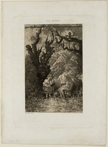 Døden og den unge mor, fra Revue Fantaisiste av Rodolphe Bresdin