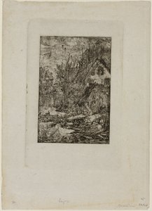 Entering a Village, fra Revue Fantaisiste av Rodolphe Bresdin