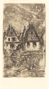 Inngang til landsbyen av Rodolphe Bresdin