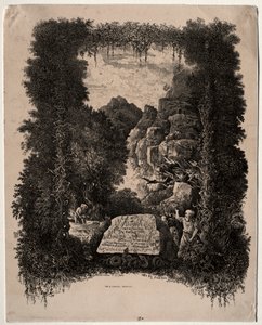 Første frontispice for Fables and Fairy-Tales av Thierry-Faletans, 1868. av Rodolphe Bresdin