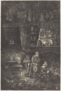 flamsk interiør av Rodolphe Bresdin
