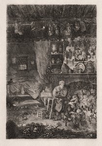 flamsk interiør av Rodolphe Bresdin