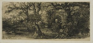St. Antonius og døden av Rodolphe Bresdin