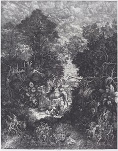 Den barmhjertige samaritan av Rodolphe Bresdin