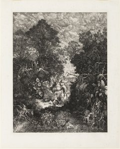 Den barmhjertige samaritan av Rodolphe Bresdin