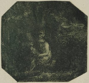 Den hellige familie av Rodolphe Bresdin