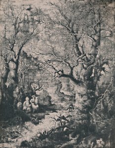 Den hellige familie, 1855, 1946 av Rodolphe Bresdin