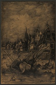 Oppvaskede skip av Rodolphe Bresdin