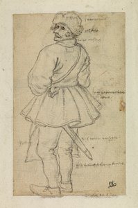 Mann sett bakfra (verso) av Roelandt Jacobsz and Bruegel Pieter the Elder Savery