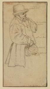 Bonde som bærer en krukke, recto, 1500-tallet av Roelandt Jacobsz. Savery