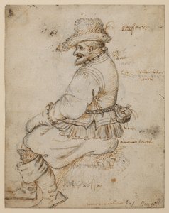 Sittende borger (recto) av Roelandt Jacobsz. Savery