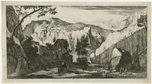 Fjelllandskap med steiner Tyrolske landskap (serietittel)
