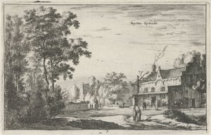 Ansikt i Utrecht Buyten Uytrecht (tittel på objekt) Landskap i Nord-Nederland (Roelant Roghman) (serietittel)