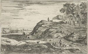 Ansikt utenfor Haarlem Buyten Haerlem (tittel på objekt) Landskap i Nord-Nederland (Roelant Roghman) (serietittel) av Roelant Roghman