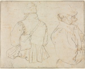 To bohemske bønder i halvlengde, ca. 1605-1610. av Roelant Savery